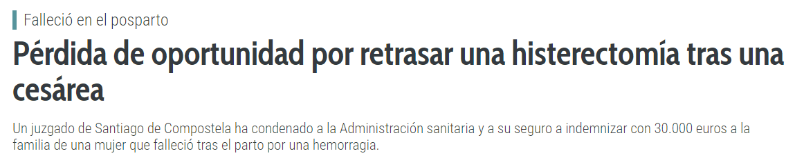 Pérdida de oportunidad