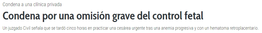 Negligencias Médicas Partos