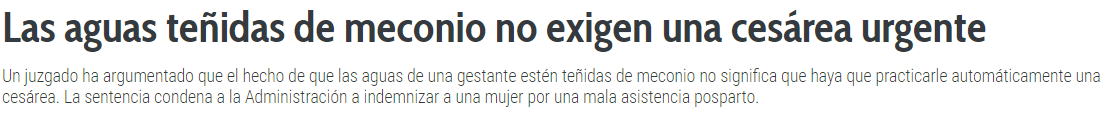 Negligencias Médicas Partos